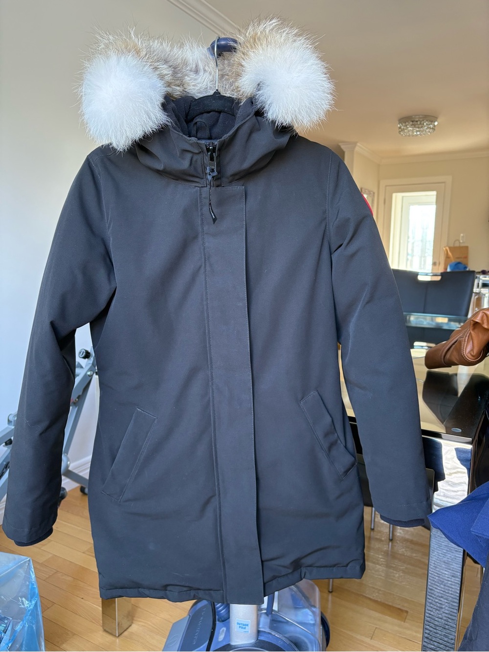 Canada Goose Black Parka with Fur-Trim Hood